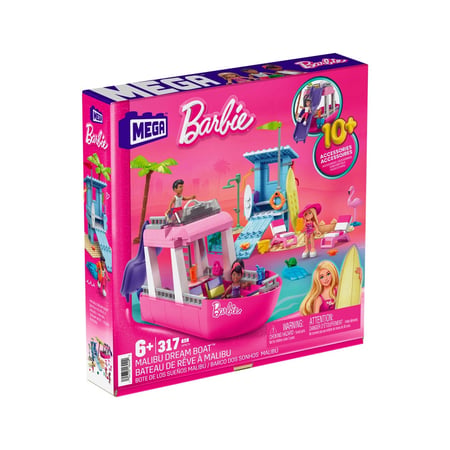 Barbie - Jeu de construction MEGA Bateau de rêve à Malibu