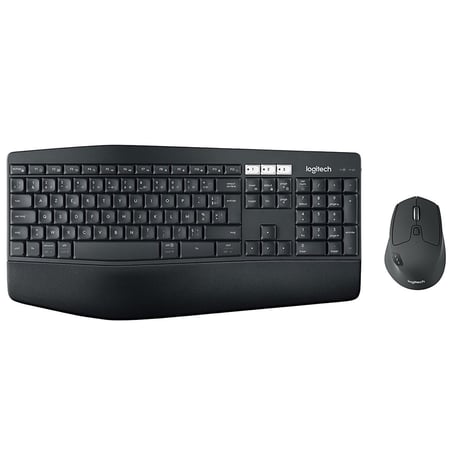 Ensemble clavier et souris - Logitech - Noir - Sans fil - AZERTY Français