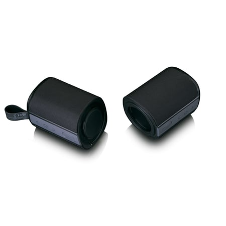 Lenco 2 - Enceinte sans fil Bluetooth, IPX7 : Resiste aux eclaboussures - Noir