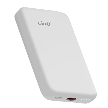 Chargeur induction LINQ MagSafe iPhone 15W Blanc