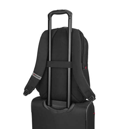 Sac à dos Wenger BQ avec compartiment 16 pouces - compartiments rembourrés - sangle trolley - Noir