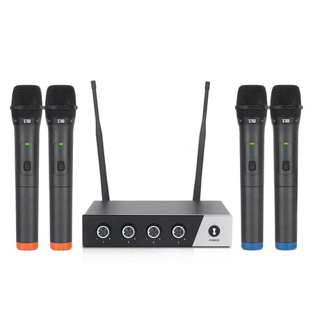Système Microphone Sans Fil 4 Canaux Pour Événements et Performances YONIS