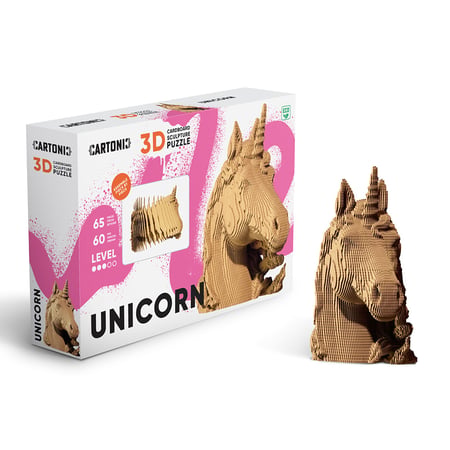Cartonic® Sculpture-Puzzle 3D carton - Licorne