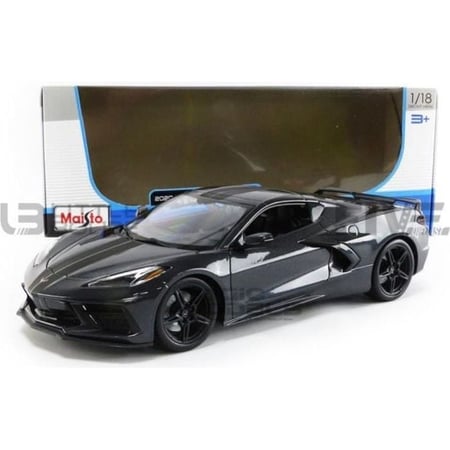 Voiture Miniature de Collection - MAISTO 1/18 - CHEVROLET Corvette C8 Stingray - 2020 - Grey