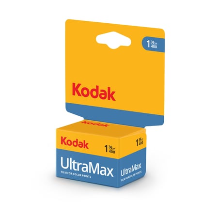 KODAK Film Couleur Ultramax 135-36 - ISO 400, 36 Expositions, Format 35mm, Idéal pour Photos en Intérieur et en Extérieur, Emballage Unitaire