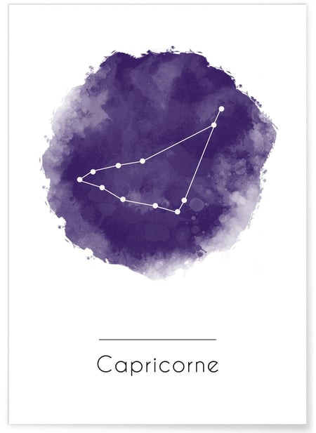 Affiche Capricorne | A3 : 29,7x42cm