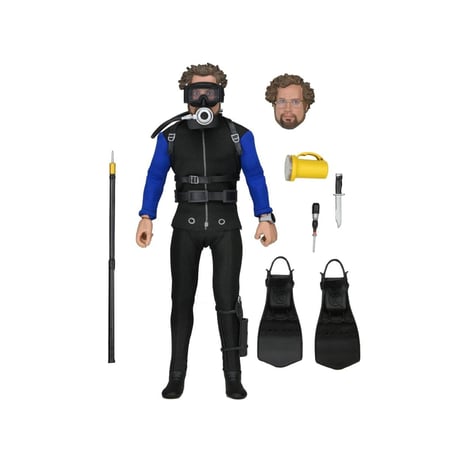 Les Dents de la mer - Figurine Clothed Matt Hooper (Shark Cage) 20 cm