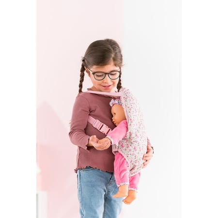 Porte bebe Fleuri pour poupon 36 et 42 cm Poupee et poupon Jeux d imagination Cultura