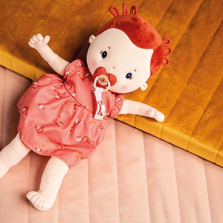 Rose poupon 36 cm en tissu Poupee et poupon Jeux d imagination Cultura