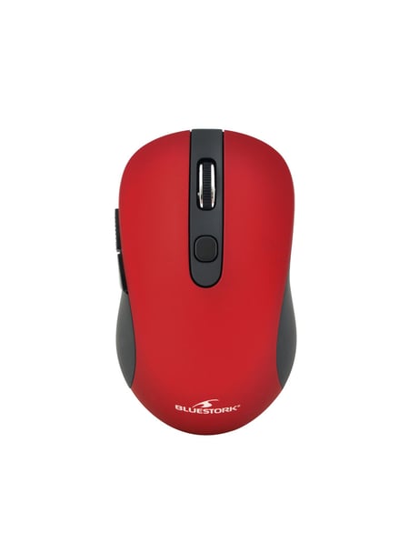 Souris universelle sans fil bluestork 6 boutons métal rouge