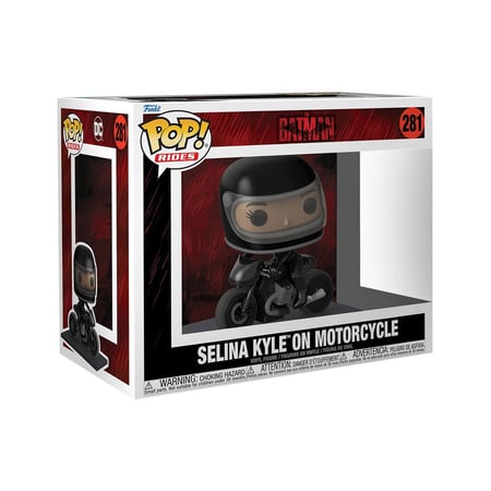 Batman - Figurine POP! Rides Deluxe Selina on Motorcycle 15 cm
