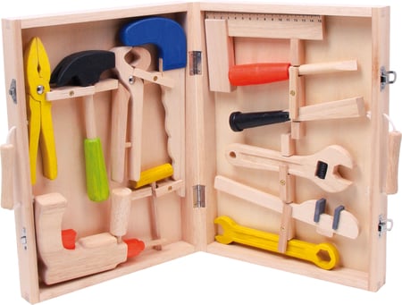 Boîte à outils pour enfants, en bois