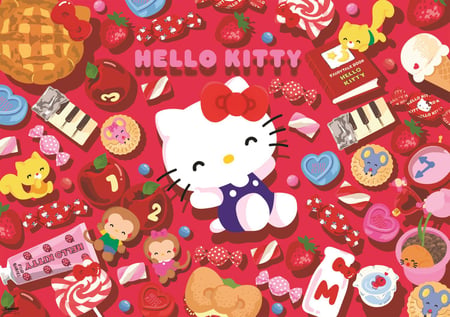 Puzzle 1000 pièces - Bonjour Kitty - Trefl