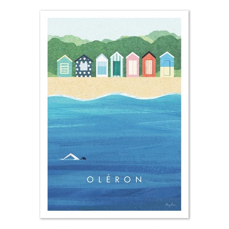 Affiche 50x70 cm - Ile d'Oléron - Henry Rivers