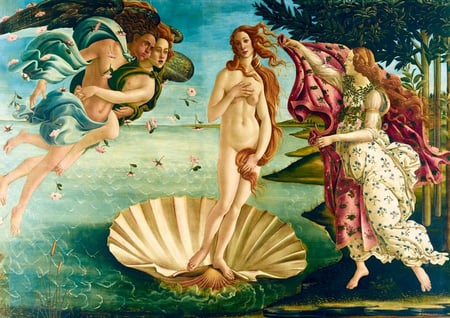 Puzzle 1000 pièces - Botticelli - The birth of Veclassiques, 1485 - Bluebird Puzzle