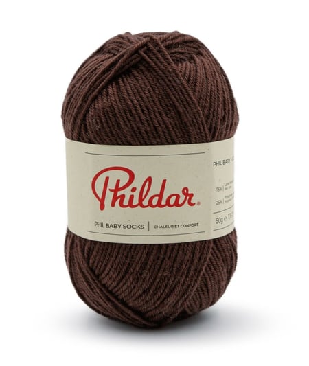 Pelote de Laine Mérino Phil Baby & Socks - Chaleur et Douceur pour Petits Pieds Brownie