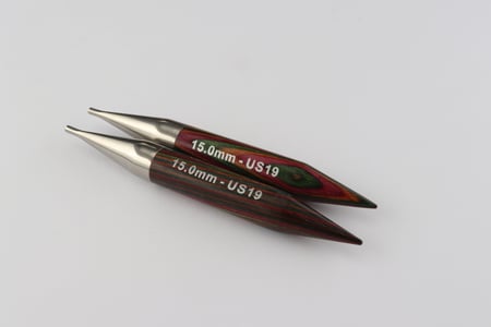 Aiguilles circulaires interchangeables - KnitPro - Symfonie - Bois - Multicolore - 15 mm