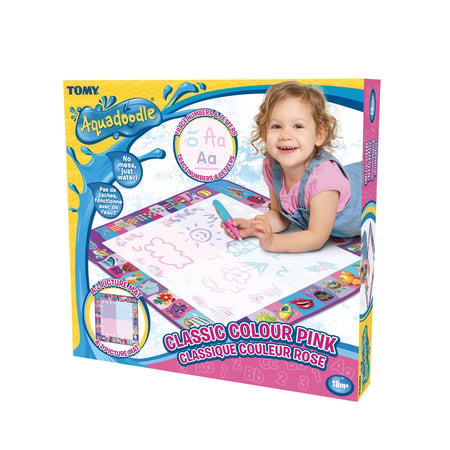 Tapis AQUADOODLE  classique  4 couleurs rose -