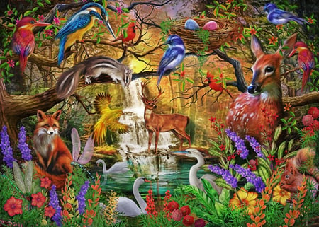 Puzzle 500 pièces - Forêt Dorée - Bluebird Puzzle
