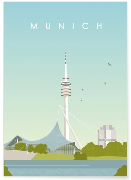 Poster Munich | A3 : 29,7x42cm