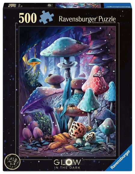 Puzzle 500 pièces - Champignons Glow in the Dark - Ravensburger