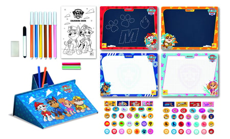 PAW PATROL COLOURING & DRAWING SCHOOL "sac de dessin et de coloriage"