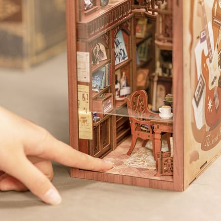 Boîte à Musique Manège Maquette en Bois