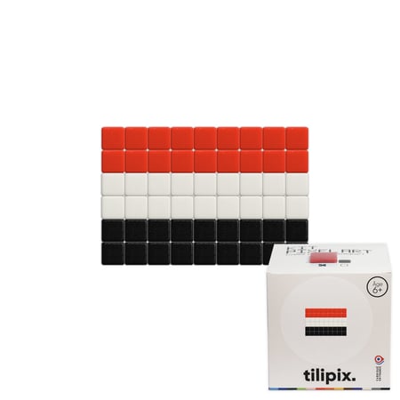 Kit mosaïque DIY pixel art - Drapeau Monaco - Classique