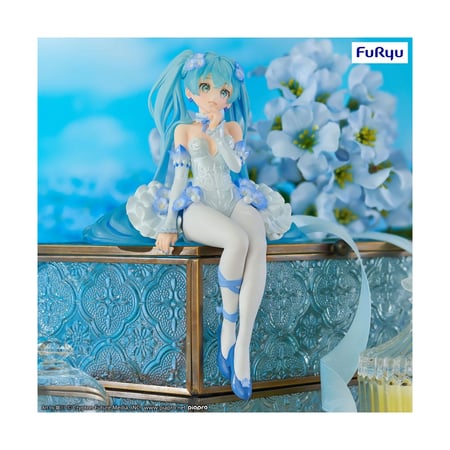 Hatsune Miku - Statuette Noodle Stopper Miku Flower Fairy Nemophila 15 cm