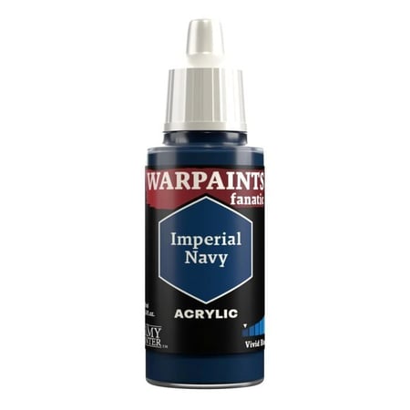 Peinture acrylique pour miniatures - THE ARMY PAINTER - Fanatics Warpaint - Bleu marine impérial - 18 ml - Bouchon Smart Twister