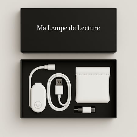 Coffret lampe de lecture - Noir