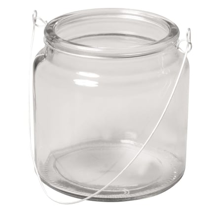 Coupe en verre avec anse, 10cm ø, hauteur 10cm, øau - dessus 7,5cm,(trou)