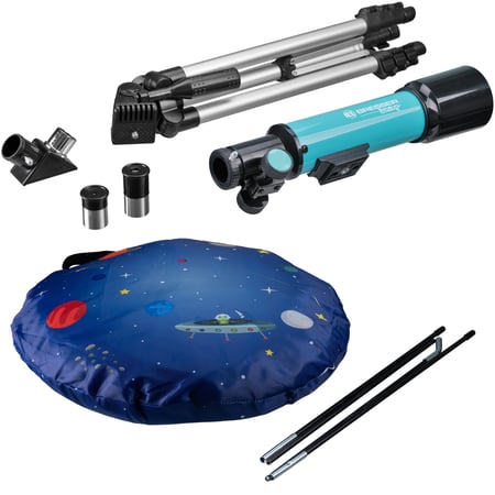 90x Télescope Astronomique Trépied Monoculaire 360mm/50mm Avec Chercheur Pour Enfant Débutant