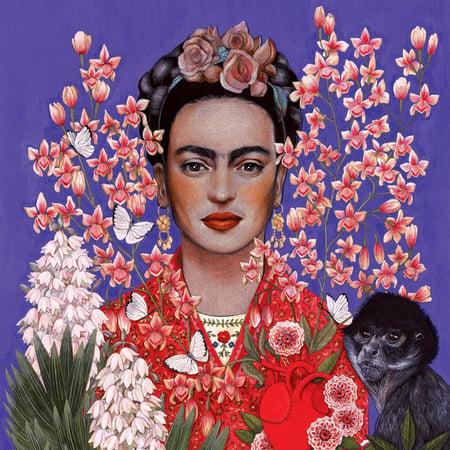 Lot de 4 serviettes en papier découpage collage 33 cm FRIDA D 107 XL