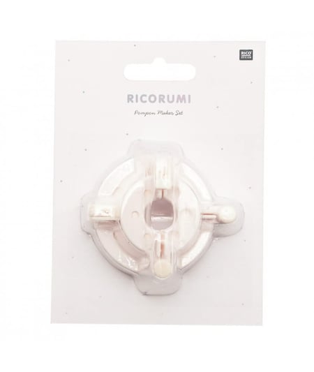 Pompon Maker pour Amigurumi - kit Ricorumi - Rico Design Blanc