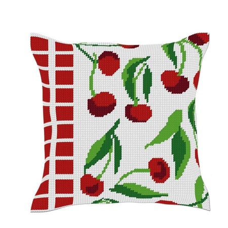 LUC - Kit coussin demi-point Cerises