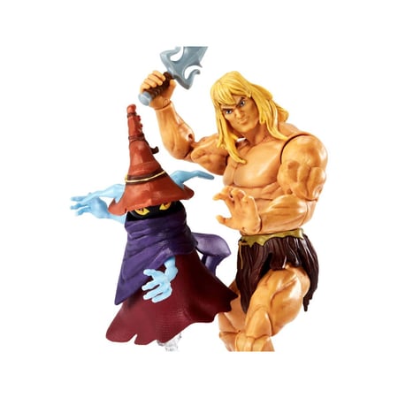 Maîtres de l'Univers : Revelation Masterverse 2022 - Figurines Deluxe Savage He-Man & Orko 18 c