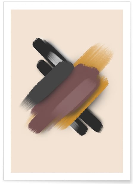 Affiche Brush Color 1 | A3 : 29,7x42cm