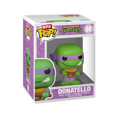 Les Tortues Ninja - Pack 4 figurines Bitty POP! Donatello 2,5 cm