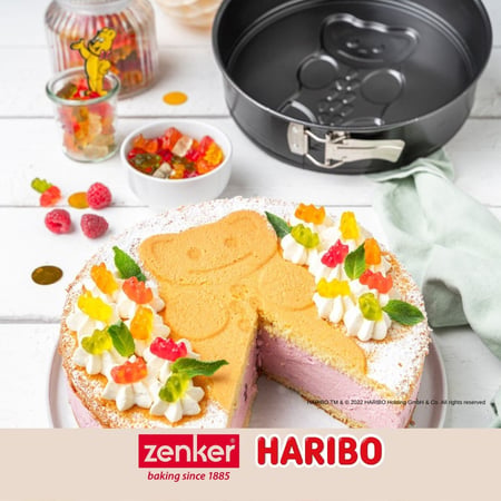 Moule à charnière rectangulaire 28 x 18 cm crème noir Zenker Smart Pastry