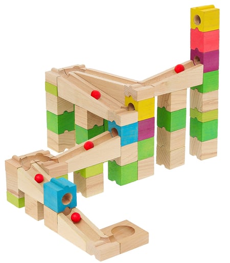 Circuit à Billes en Bois Enfant - Jeux en Classe