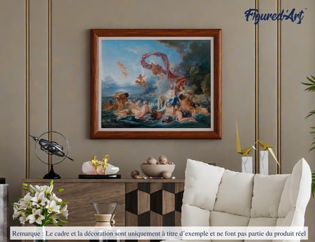 Peinture par Numéro Figured'Art - Le Triomphe de Vénus - François Boucher - Kit de Loisir Créatif DIY Numéro d'Art - 40x50cm sans châssis en bois