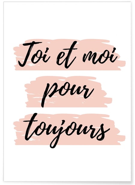 Affiche Toi et Moi | A3 : 29,7x42cm
