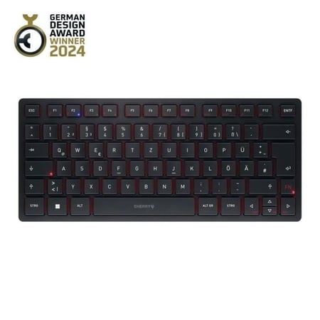 Clavier compact 2,4 GHz, Bluetooth 5.0 et filaire - KW 9200 MINI - Rechargeable - Noir