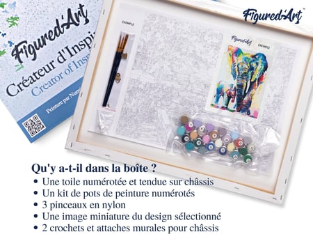Kit Peinture Par Numéros Adulte - Thème Chats, Toile 40x50 Cm, Peinture Acrylique Incluse (KEYIFA)
