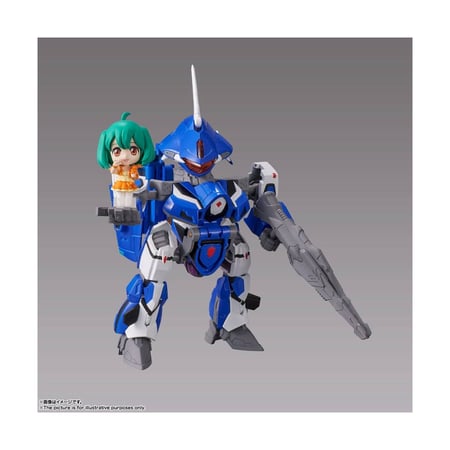 Macross Frontier - TINY SESSION VF-25G MESSIAH VALKYRIE (MICHAEL USE) with RANKA 10 cm
