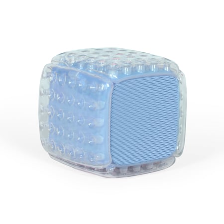 Enceinte sans fil Livoo Air Mini TES260B transparent bleu bluetooth