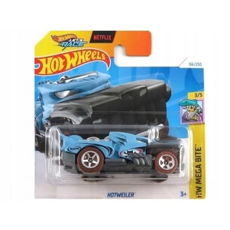 Vehicule hotweiler hot wheels 1/64 - hw mega 3/5 - mattel - htc03 - petite voiture metal