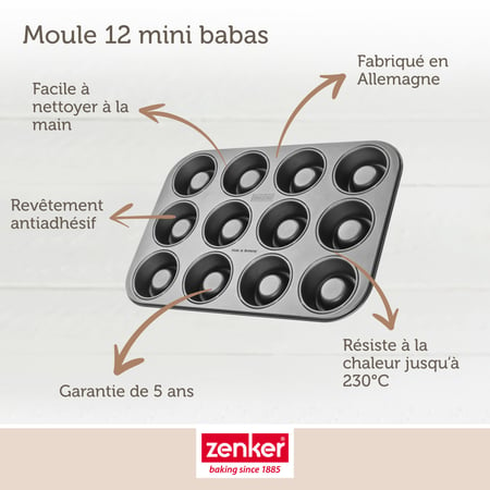 Moule 12 Babas Au Rhum Zenker Spécial Créative à Prix Carrefour