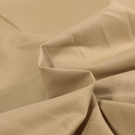 Tissu Coton uni Grande largeur 280cm Santorin Naturel